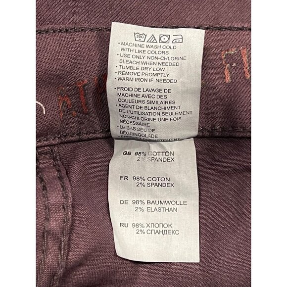 Tru Nation Mens Athletic Fit Stretch Jeans Size 52 X 30 Purple NWT New - Picture 9 of 9